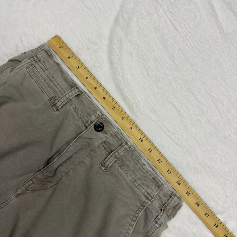 American Eagle Cargo Pants Mens 29x34 Khaki Cotton Distressed Y2k Grunge